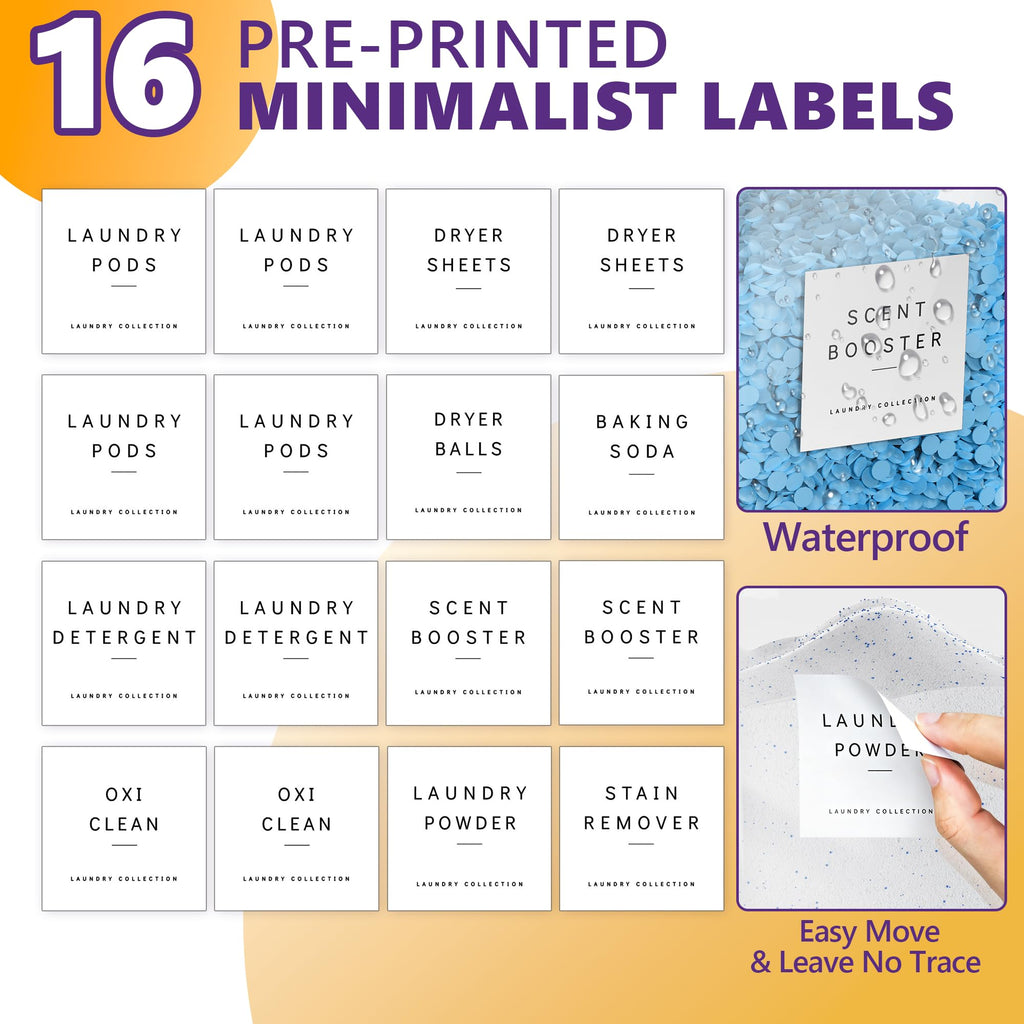 Four Pack Clear Laundry Pod and Detergent Storage Containers