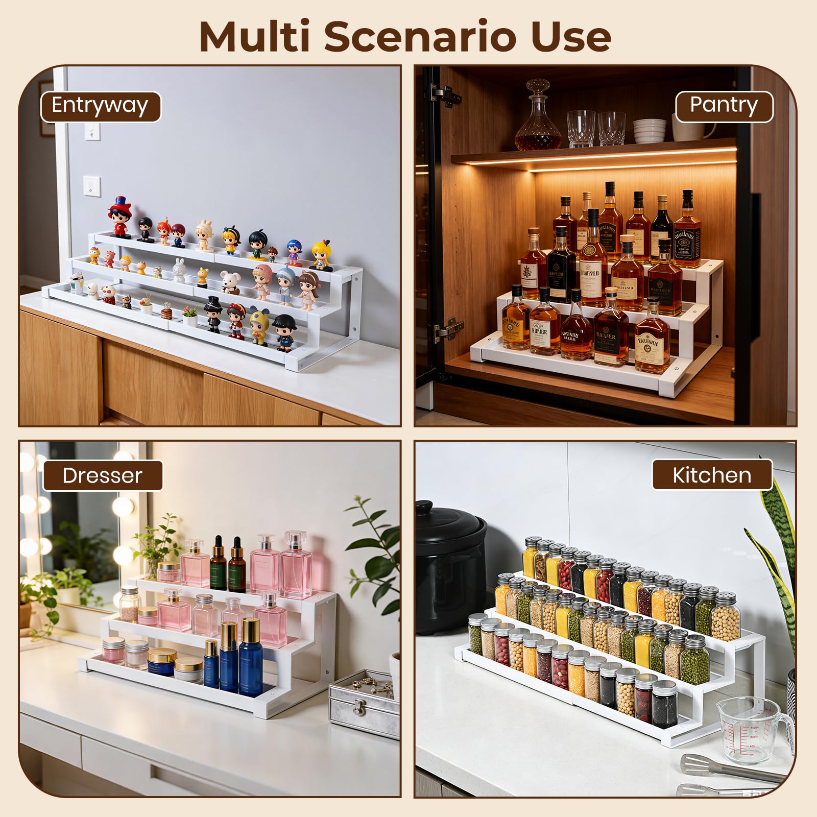 Spice Organizer for Kitchen Cabinet