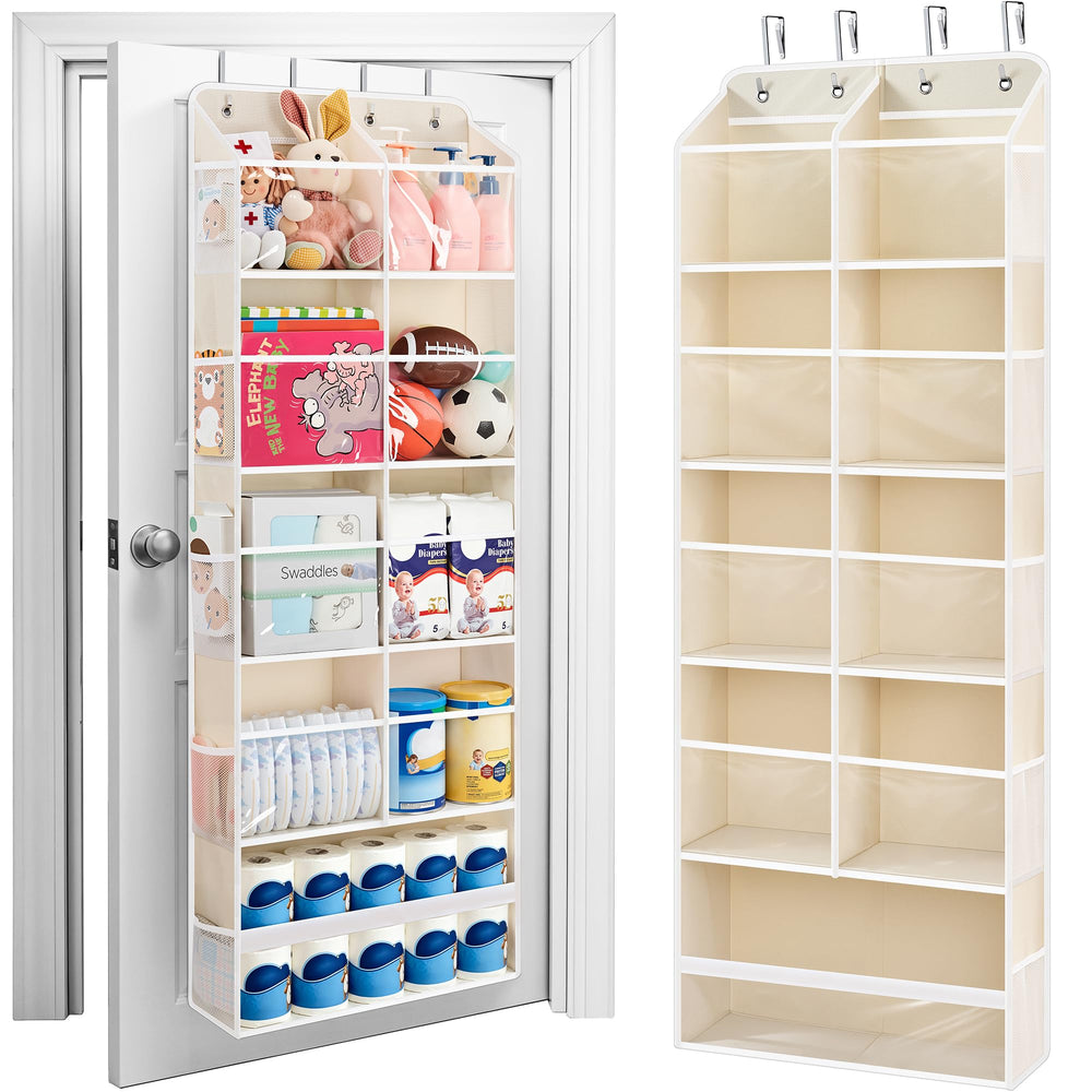 Five Shelf Over Door Hanging Organizer with Large Storage Pockets