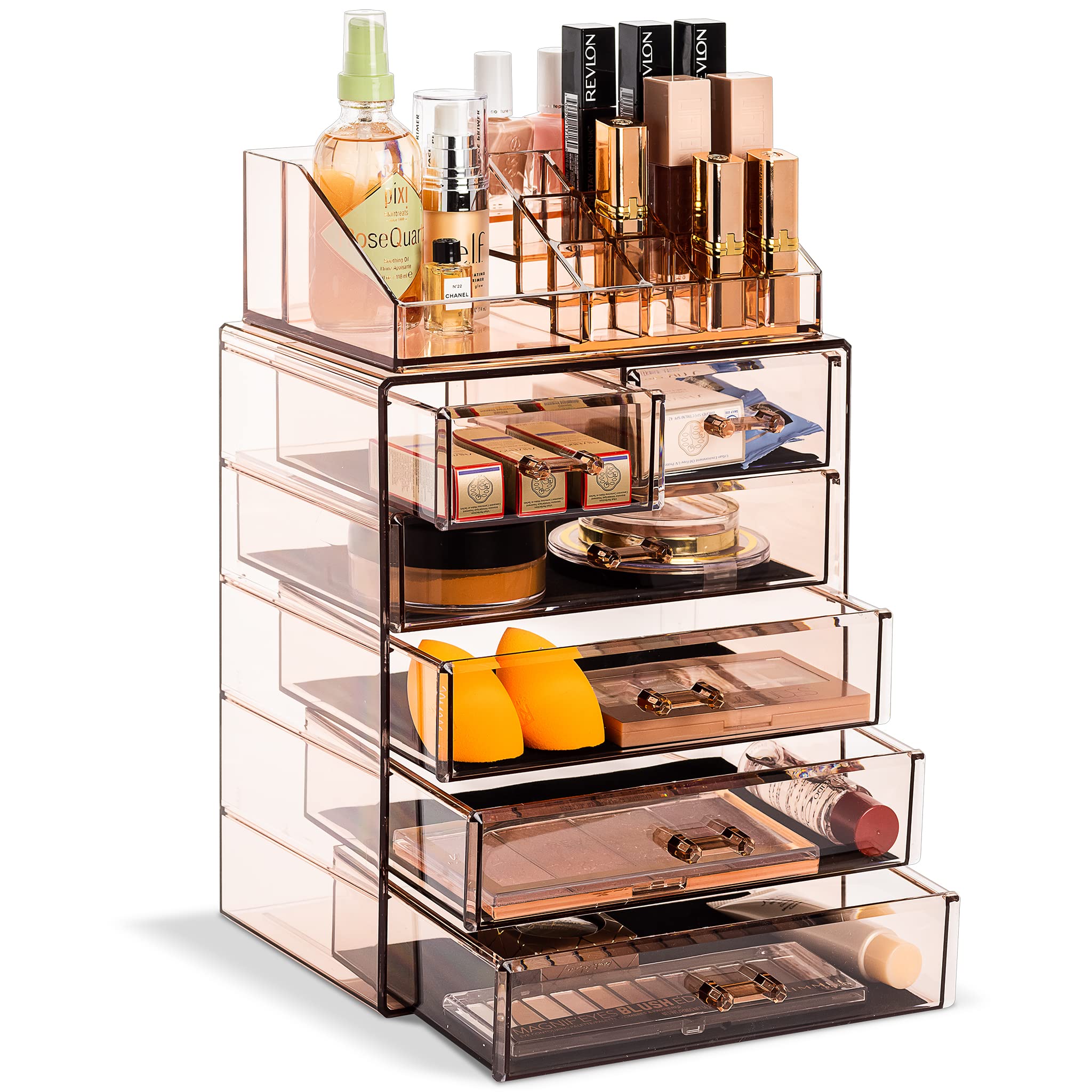 Spacious Acrylic Makeup Jewelry and Cosmetics Storage Case