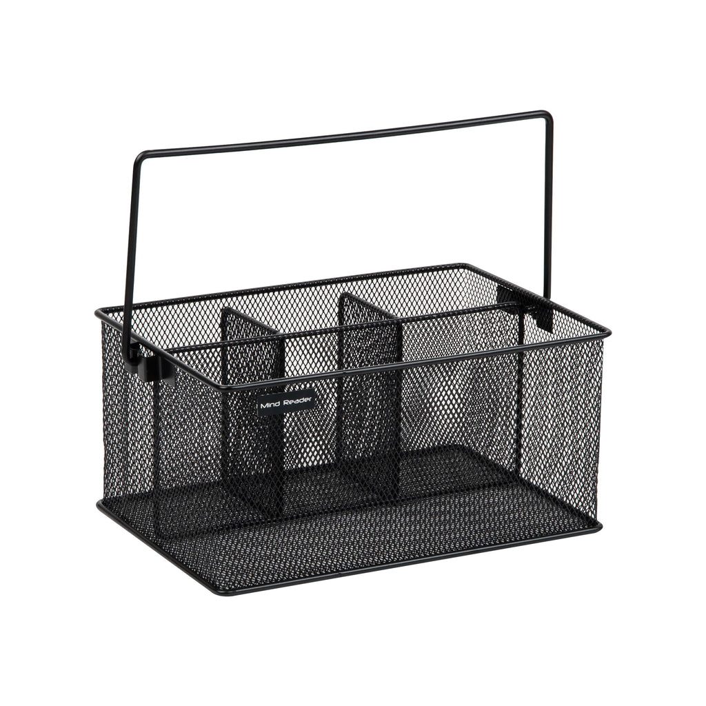 Multipurpose Storage Caddy with Handle for Desk and Cutlery
