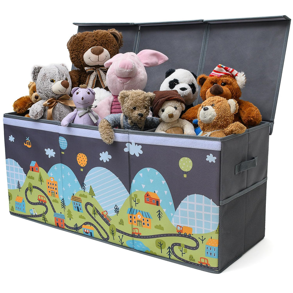 Extra Large Collapsible Toy Storage Box with Lid