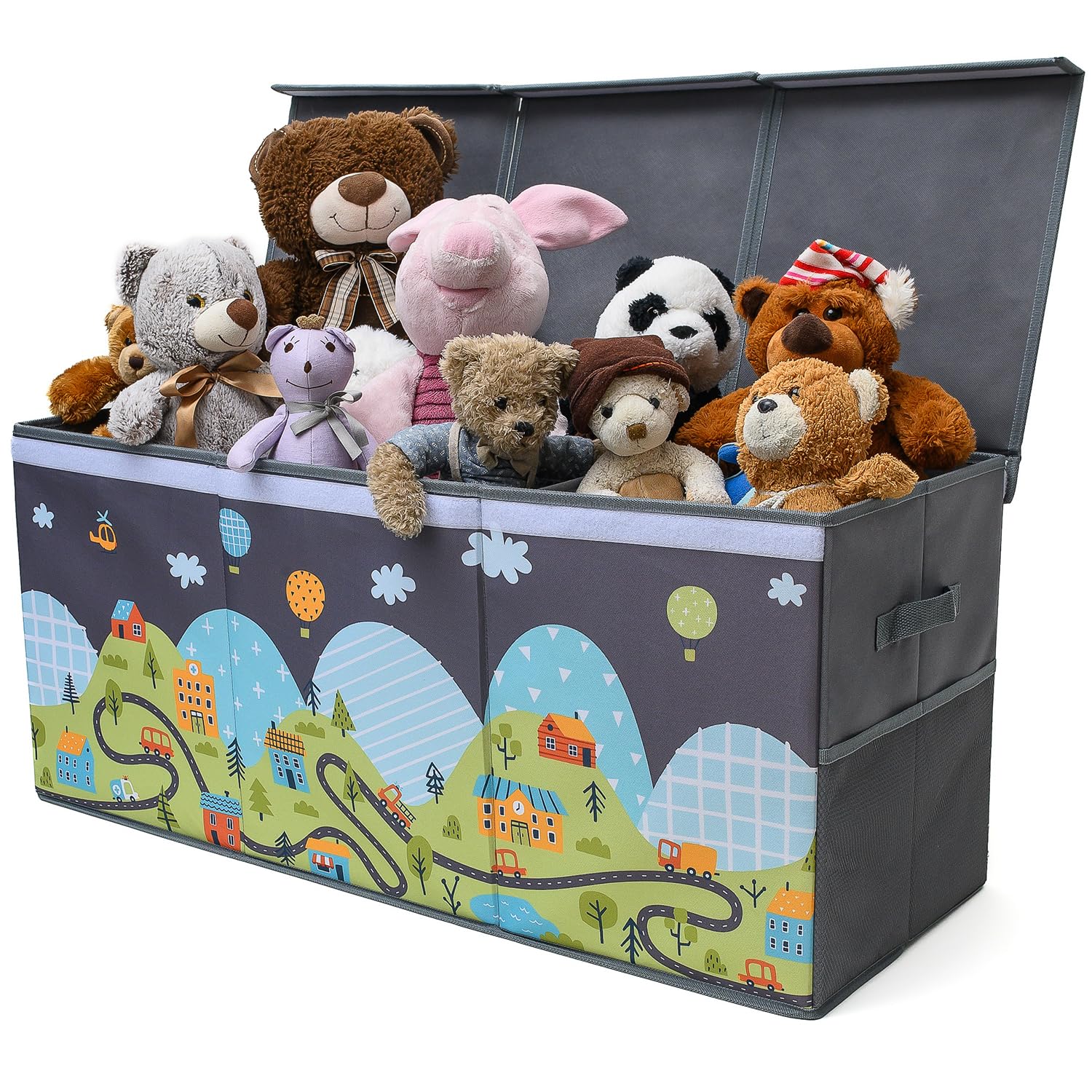 Extra Large Collapsible Toy Storage Box with Lid