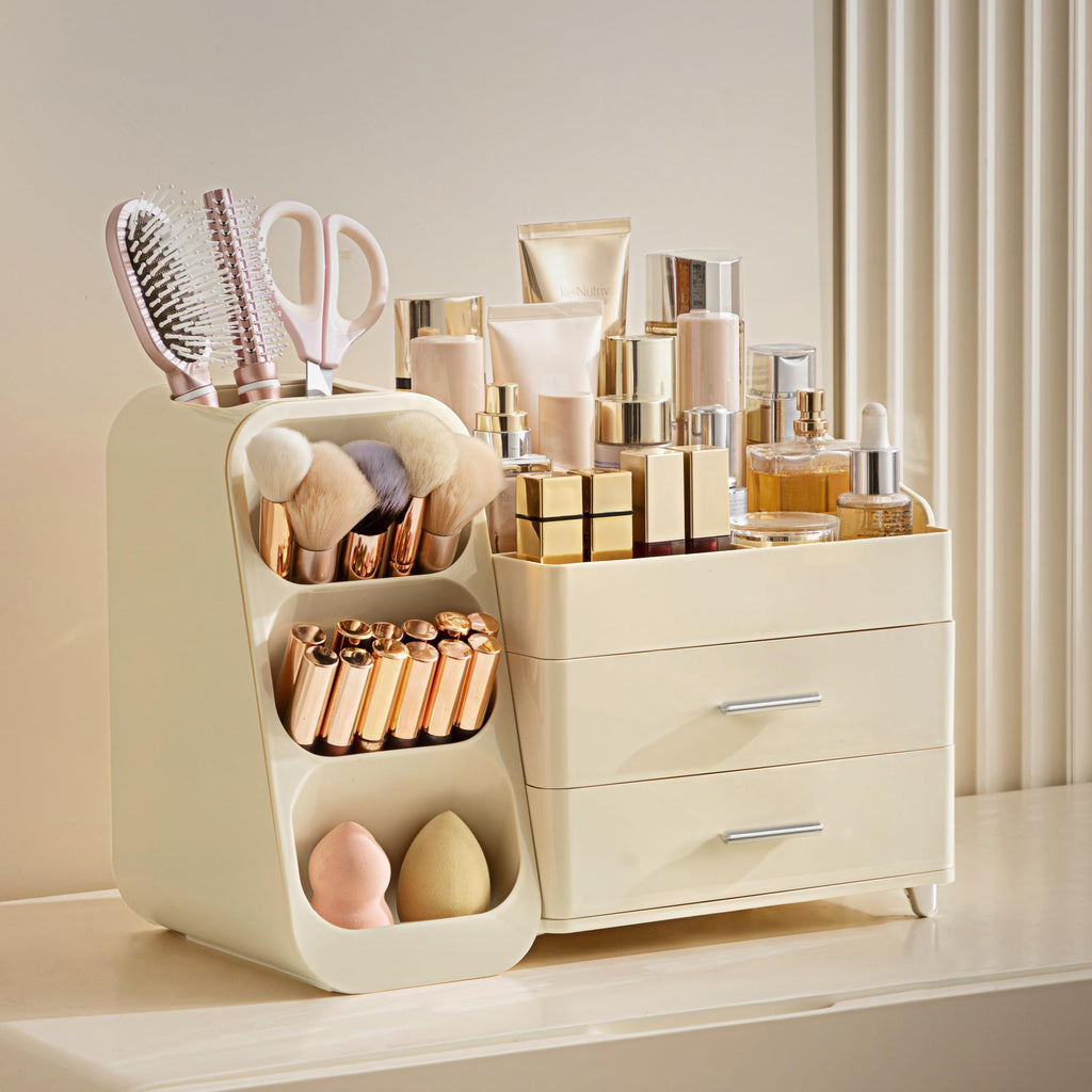 Vanity Makeup Organizer with Brush Holder