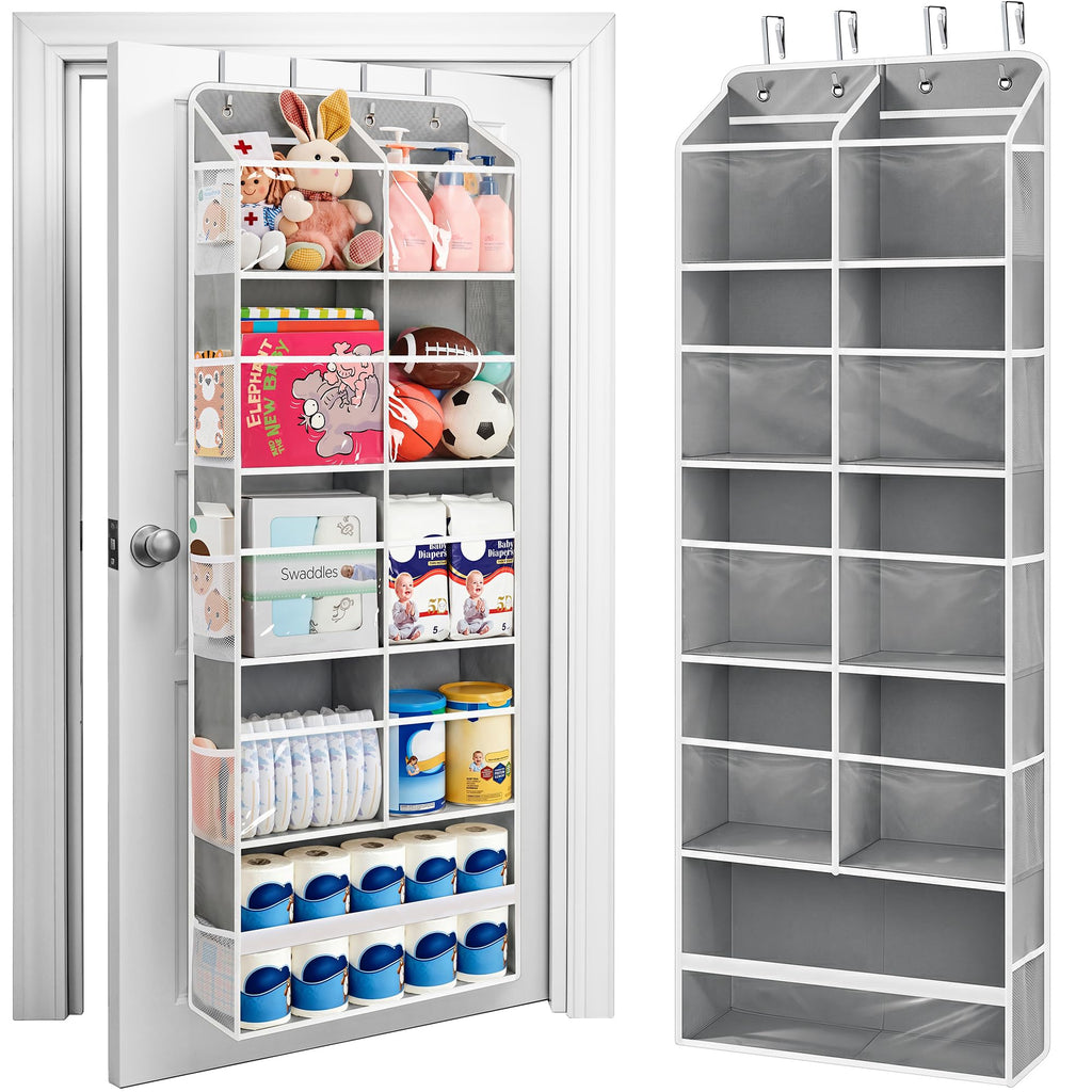 Five Shelf Over Door Hanging Organizer with Large Storage Pockets