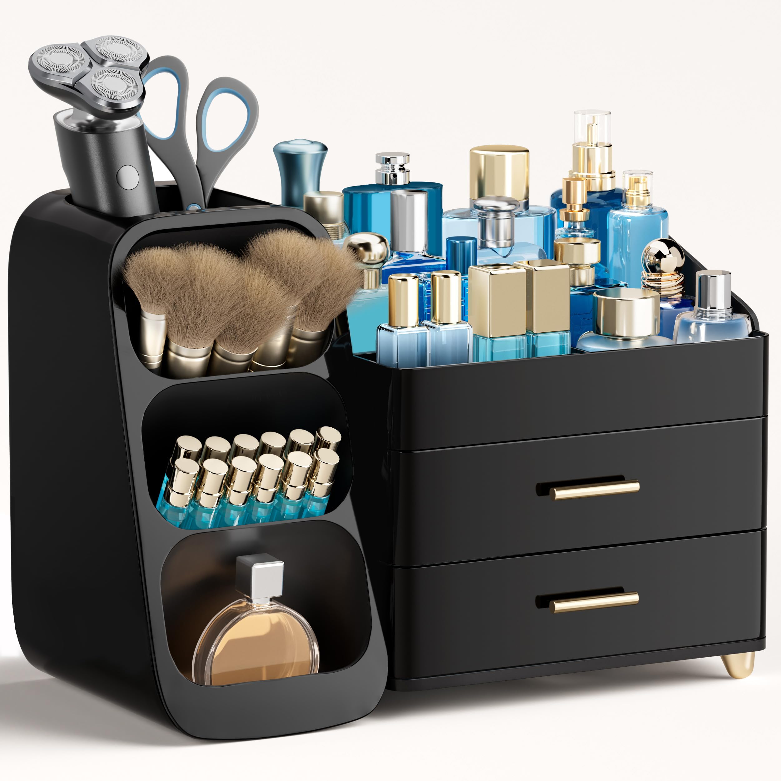 Vanity Makeup Organizer with Brush Holder