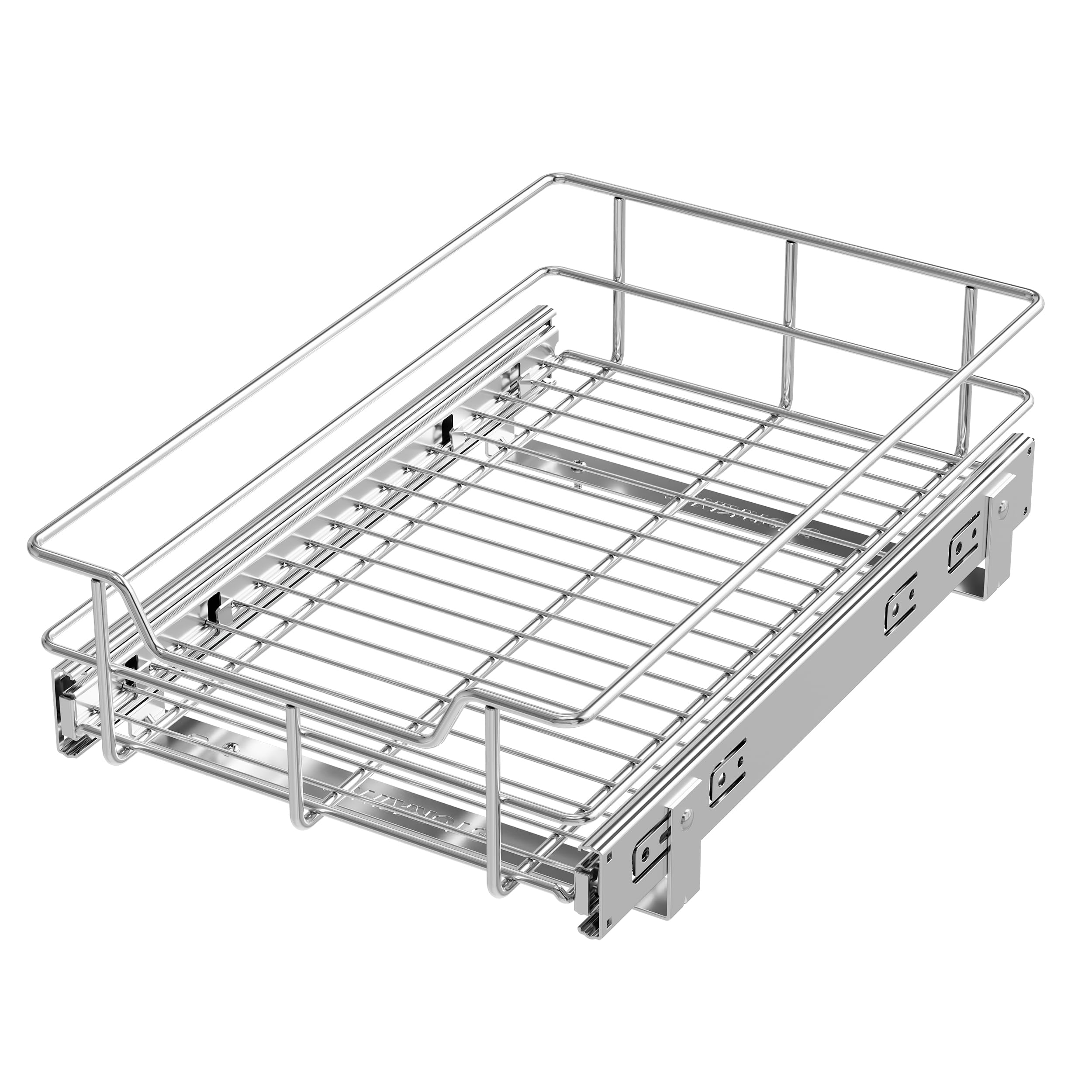 Heavy Duty Pull Out Cabinet Organizer with Chrome Plated Slide Out Drawer
