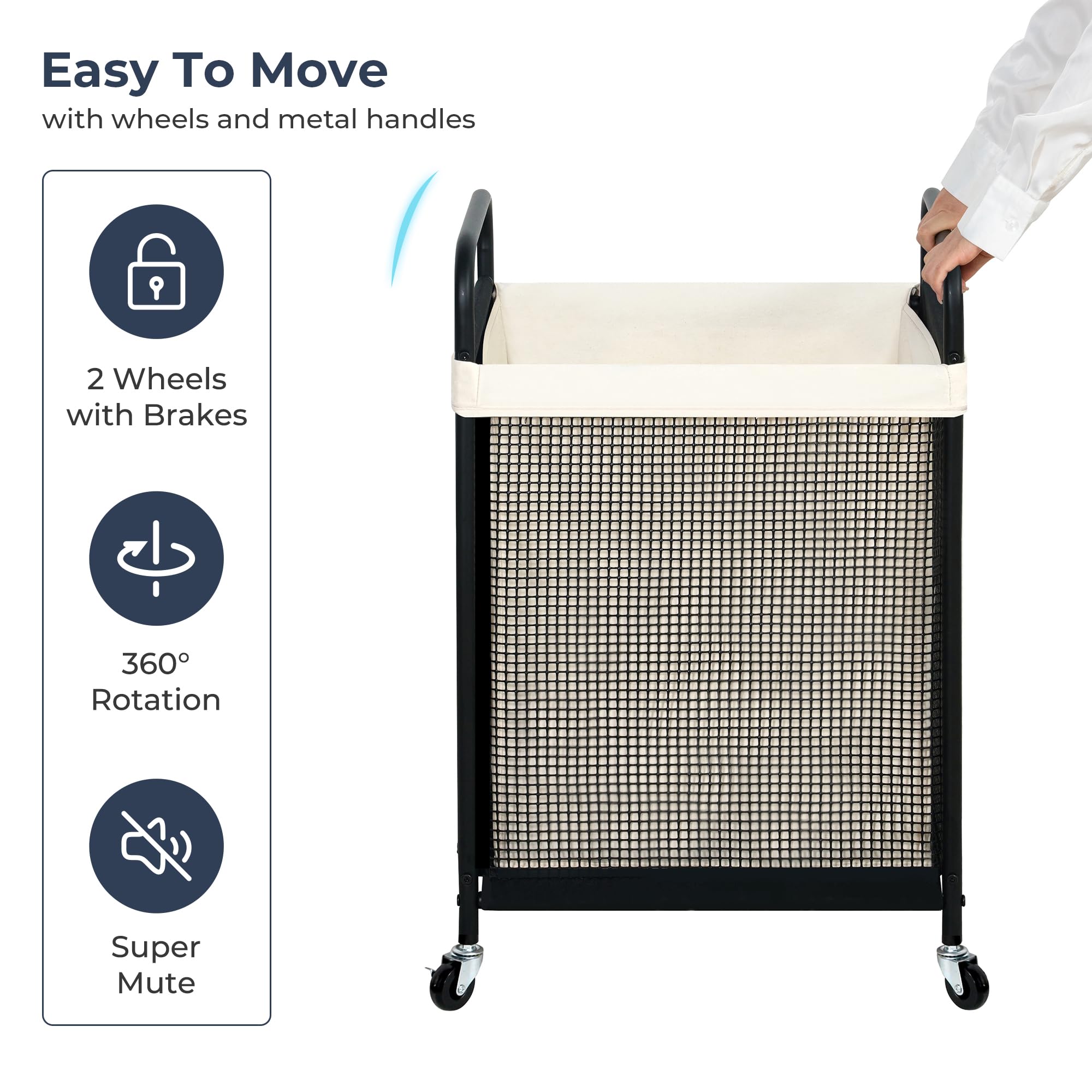 Laundry Hamper with Removable Laundry Bag