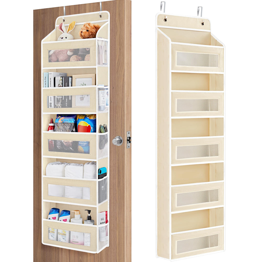 Five Shelf Over Door Hanging Organizer with Large Storage Pockets