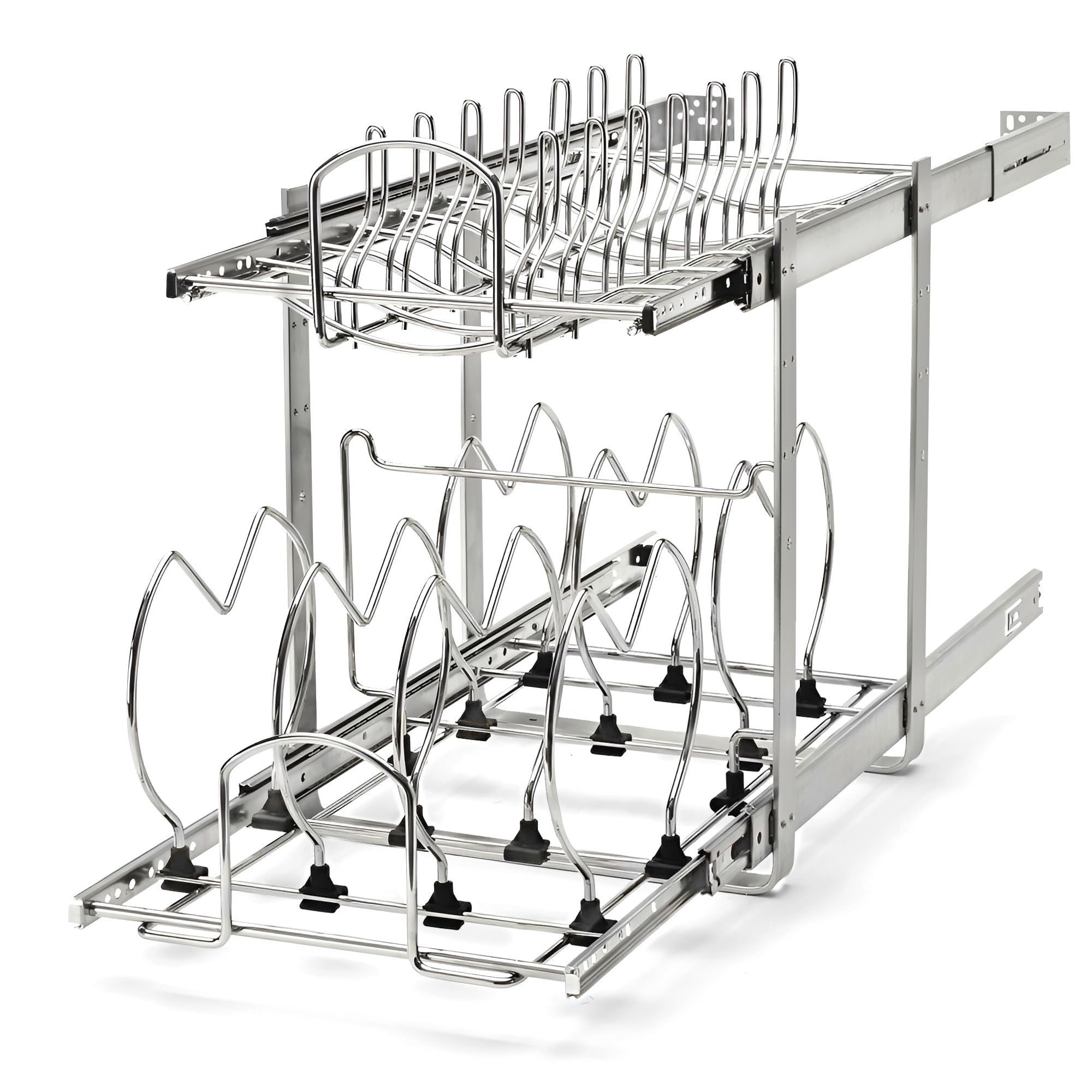 12 Inch Two Tier Cookware Organizer