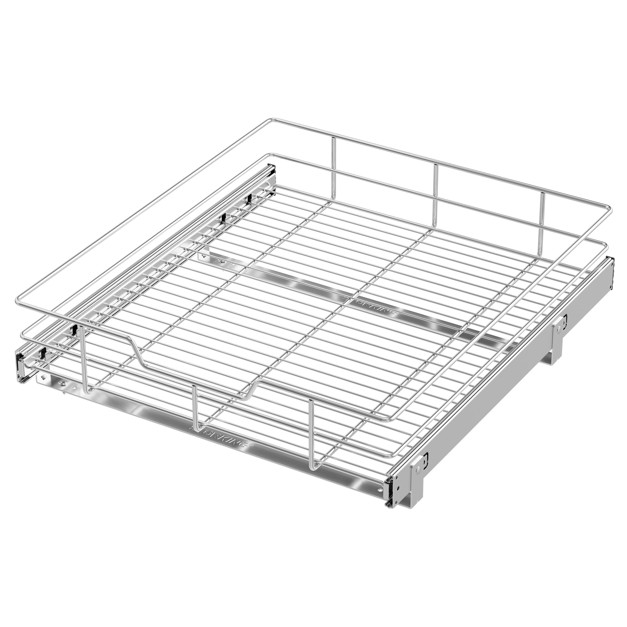 Heavy Duty Pull Out Cabinet Organizer with Chrome Plated Slide Out Drawer