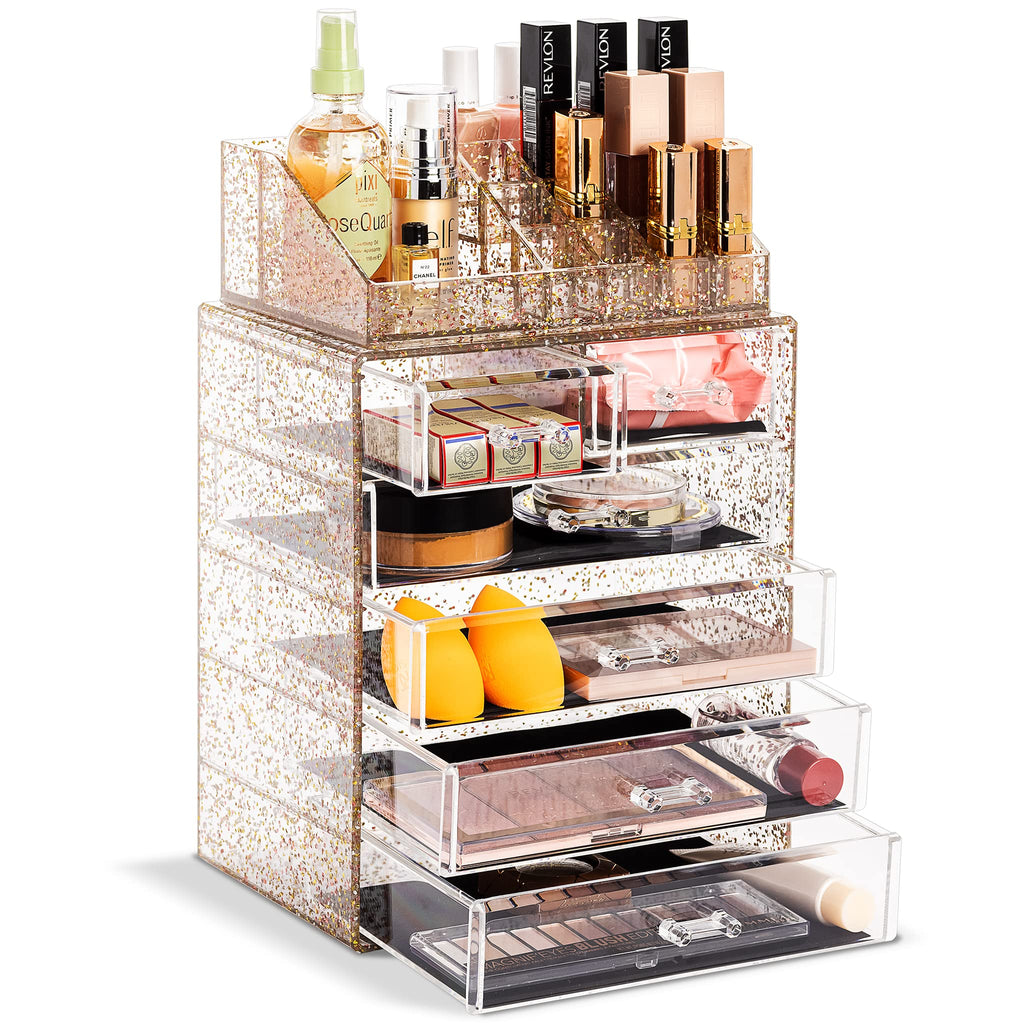 Spacious Acrylic Makeup Jewelry and Cosmetics Storage Case