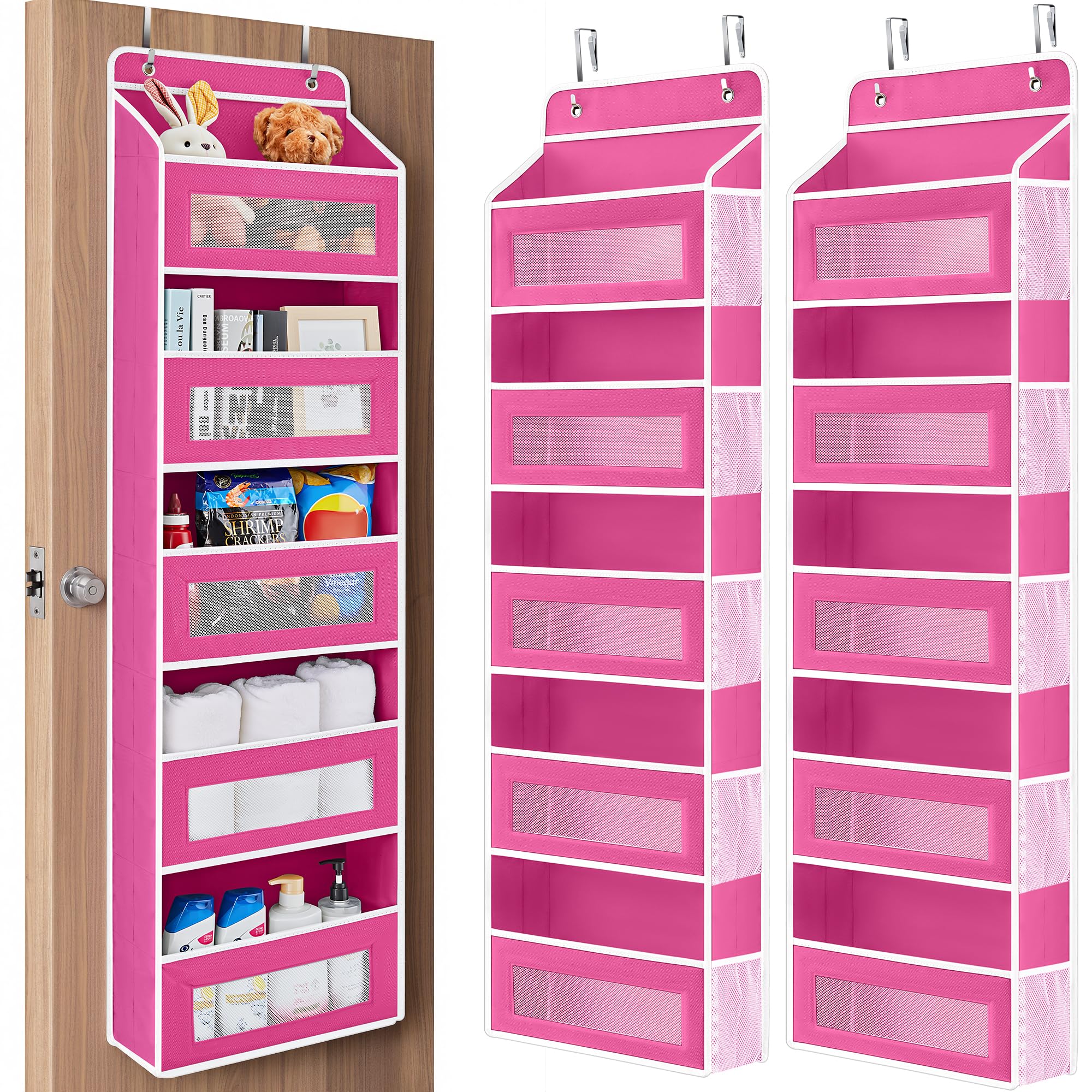Five Shelf Over Door Hanging Organizer with Large Storage Pockets