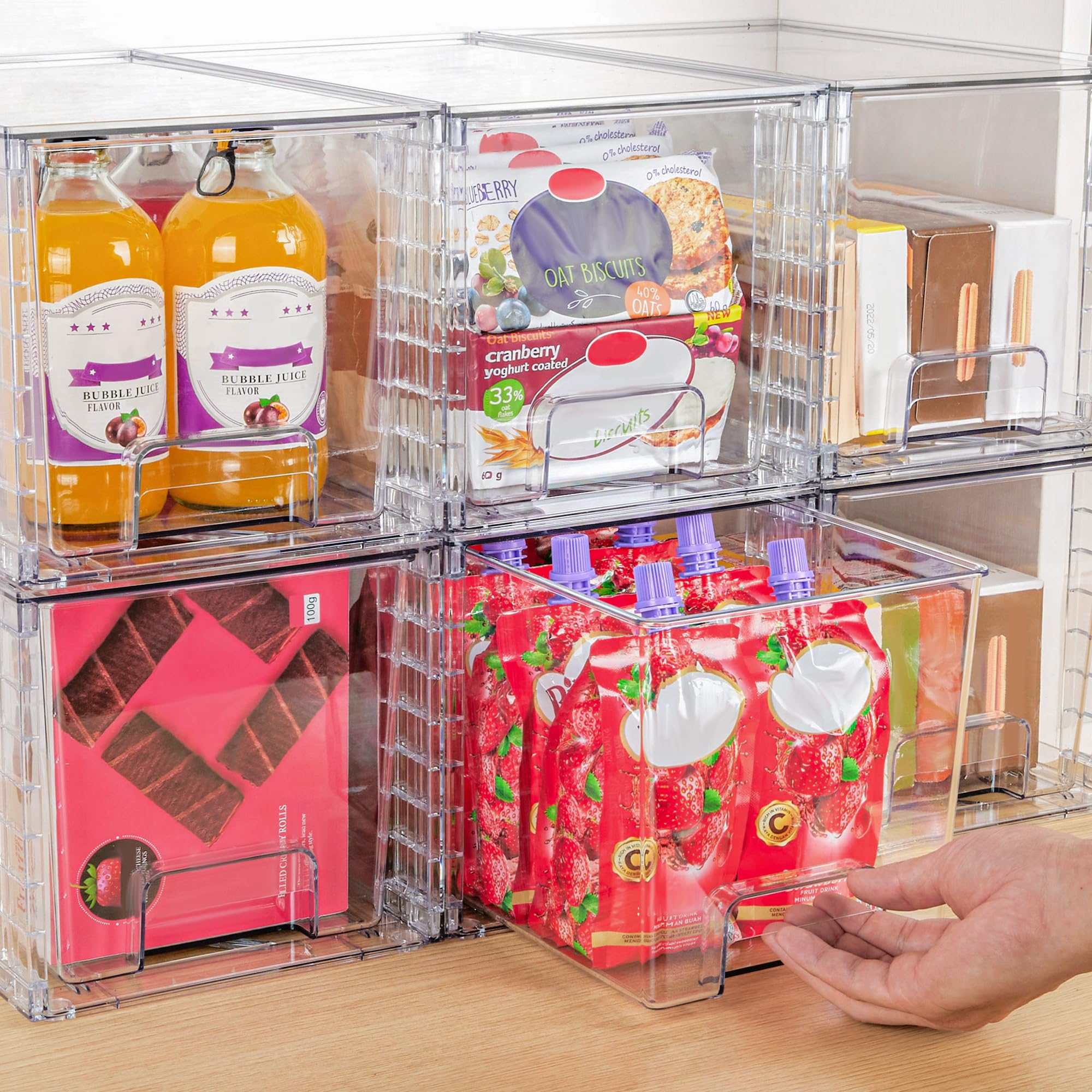 Large Stackable Storage Drawers for Home Organization
