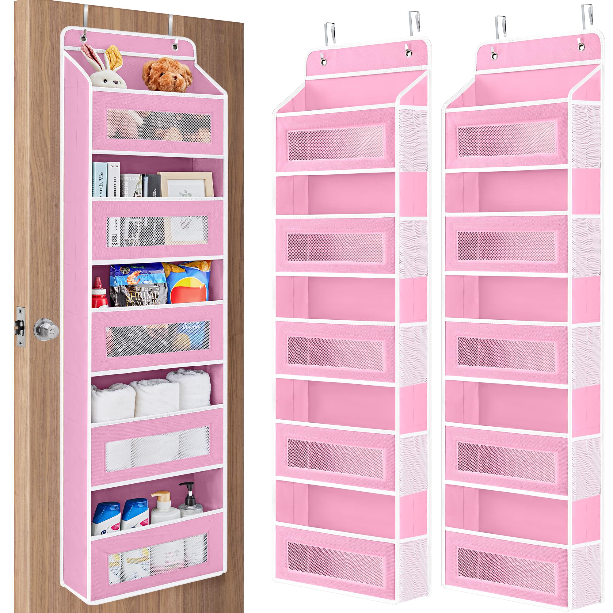 Five Shelf Over Door Hanging Organizer with Large Storage Pockets