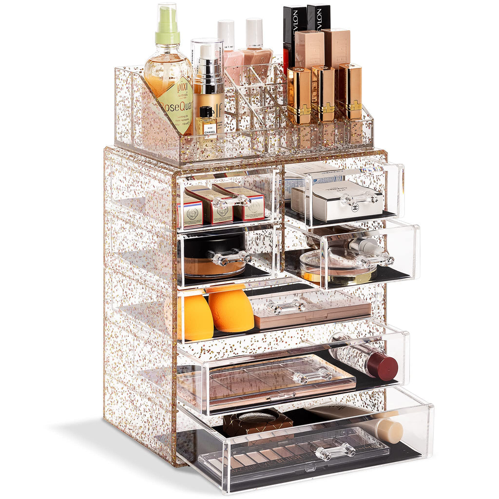 Spacious Acrylic Makeup Jewelry and Cosmetics Storage Case