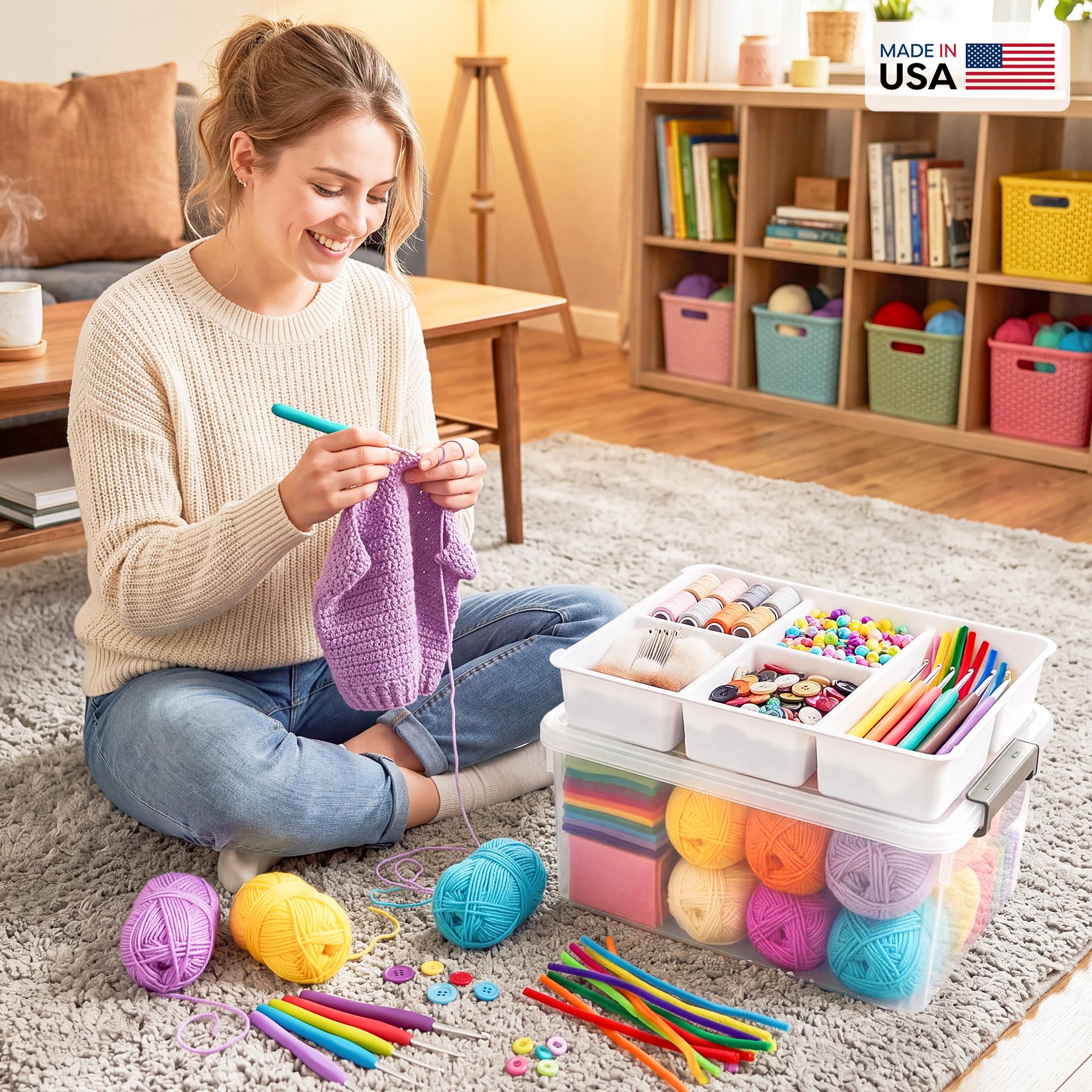 Craft Organizer and Toy Storage Box