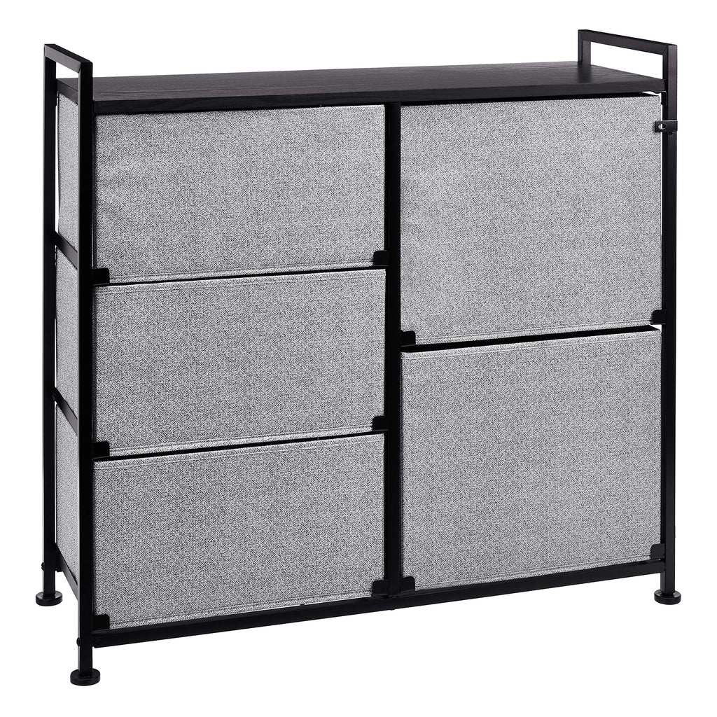 Fabric Five Drawer Closet Storage Organizer