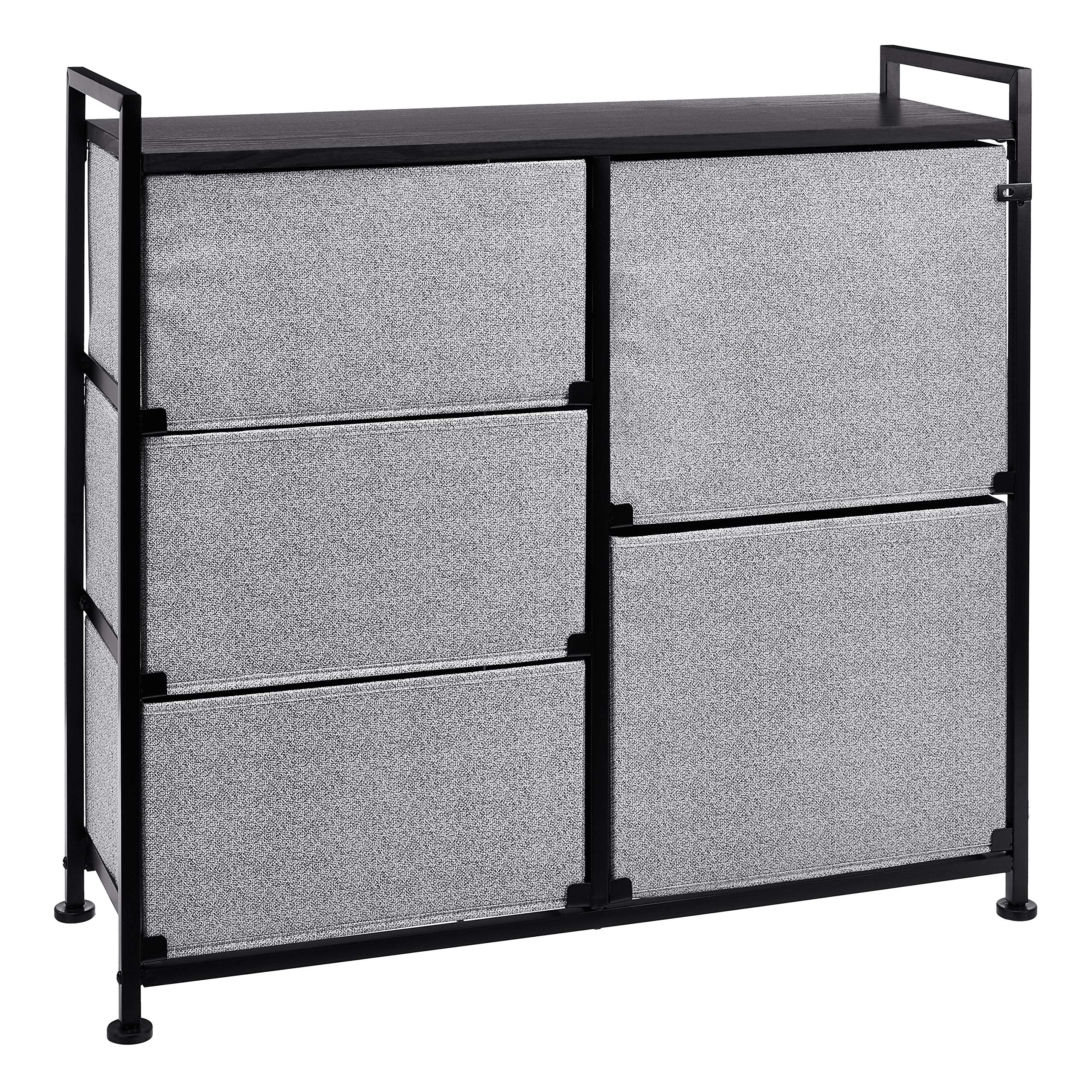 Fabric Five Drawer Closet Storage Organizer