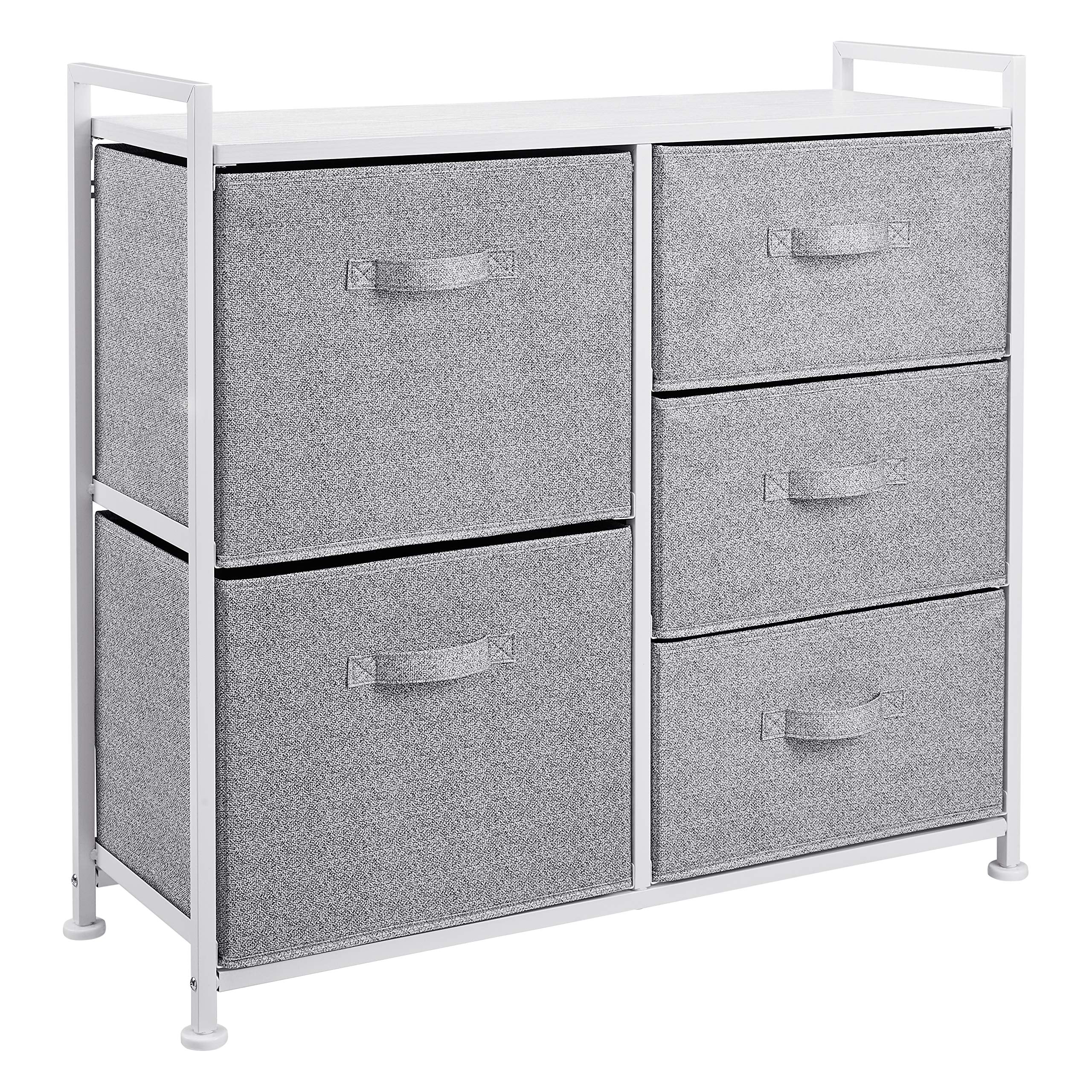 Fabric Five Drawer Closet Storage Organizer