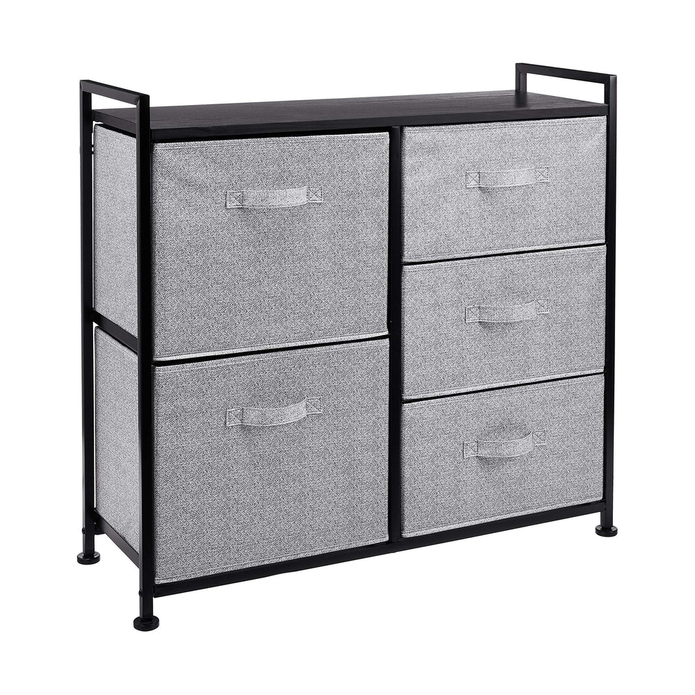 Fabric Five Drawer Closet Storage Organizer