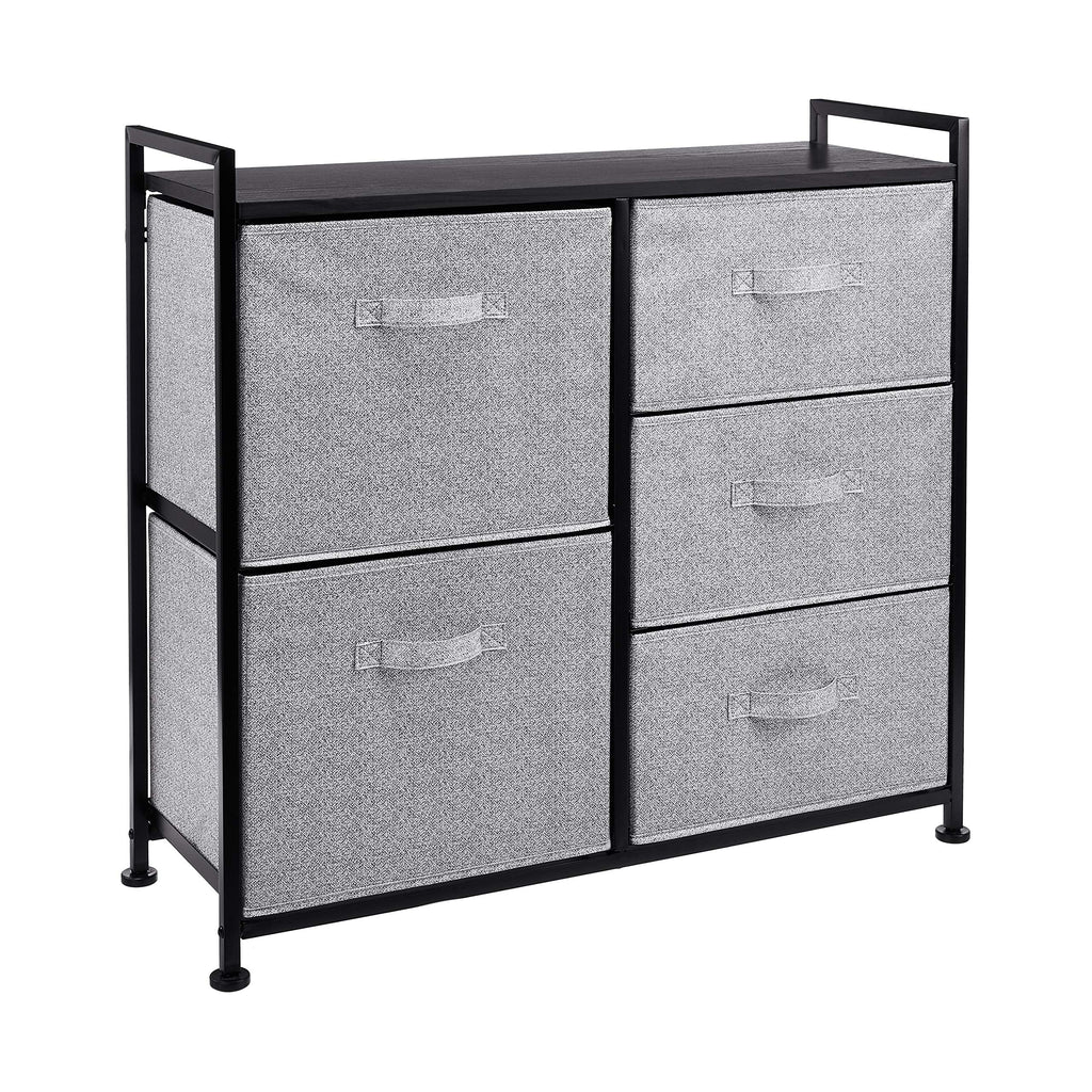 Fabric Five Drawer Closet Storage Organizer