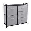 Fabric Five Drawer Closet Storage Organizer