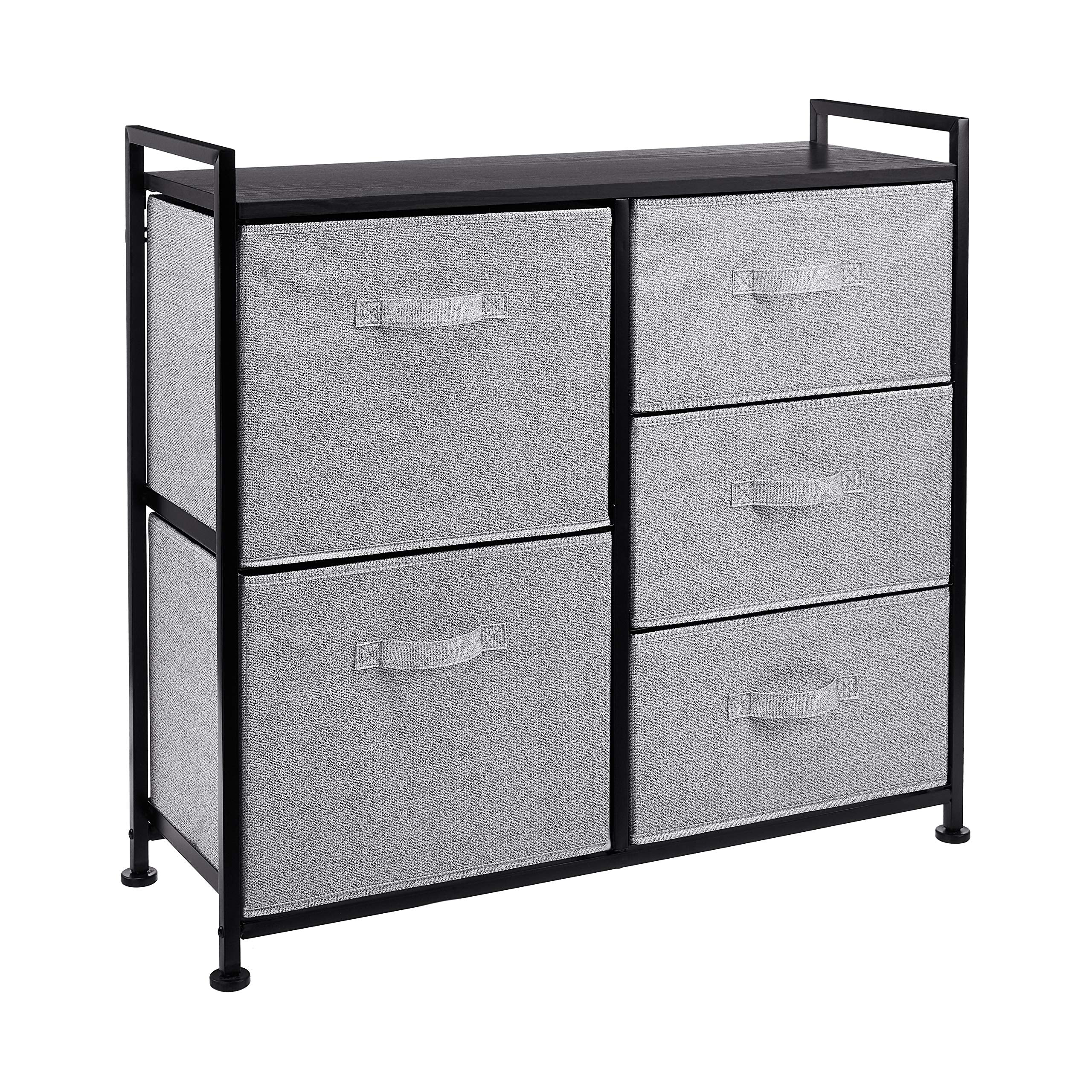 Fabric Five Drawer Closet Storage Organizer